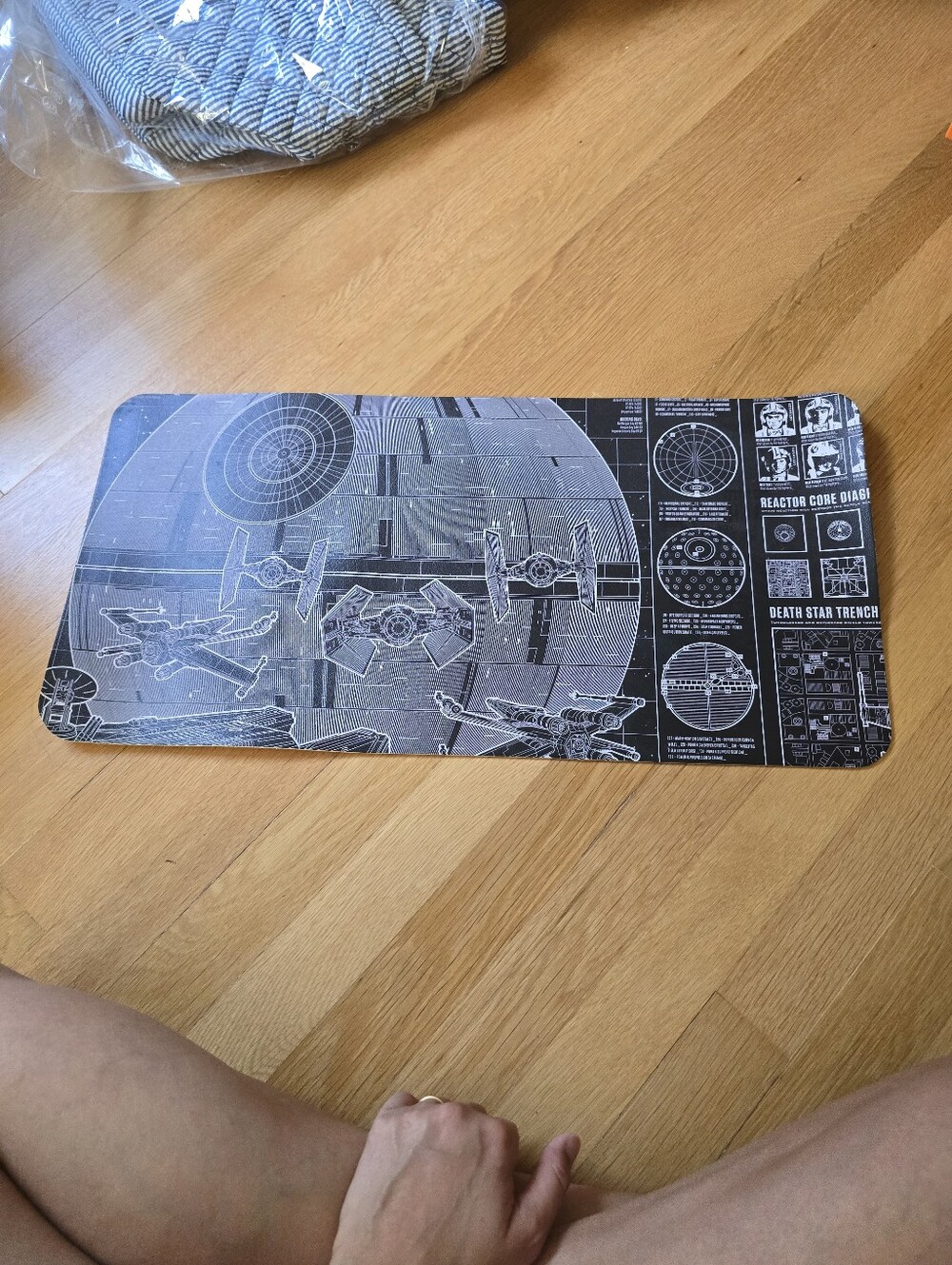 Star Wars Death Star Blueprint Desk Mat